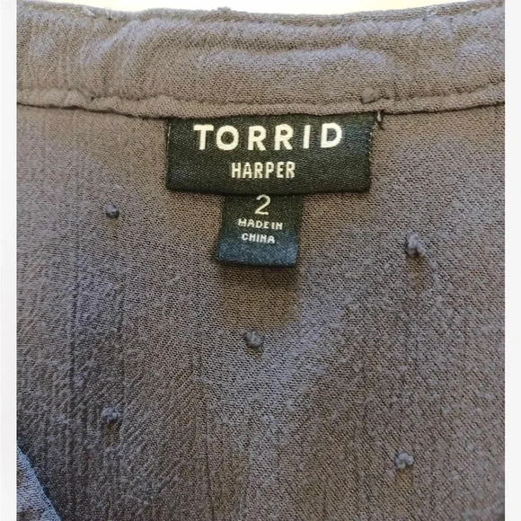 Torrid The Harper Hi  Lo Sleeveless Grey Tank Top Size 2 - Picture 7 of 9